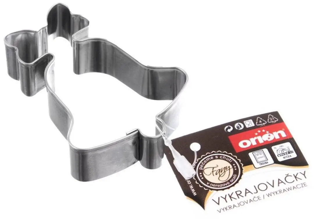 Orion Roestvrijstalen Koekjesuitsteker 6cm - Klokvorm - Zilver