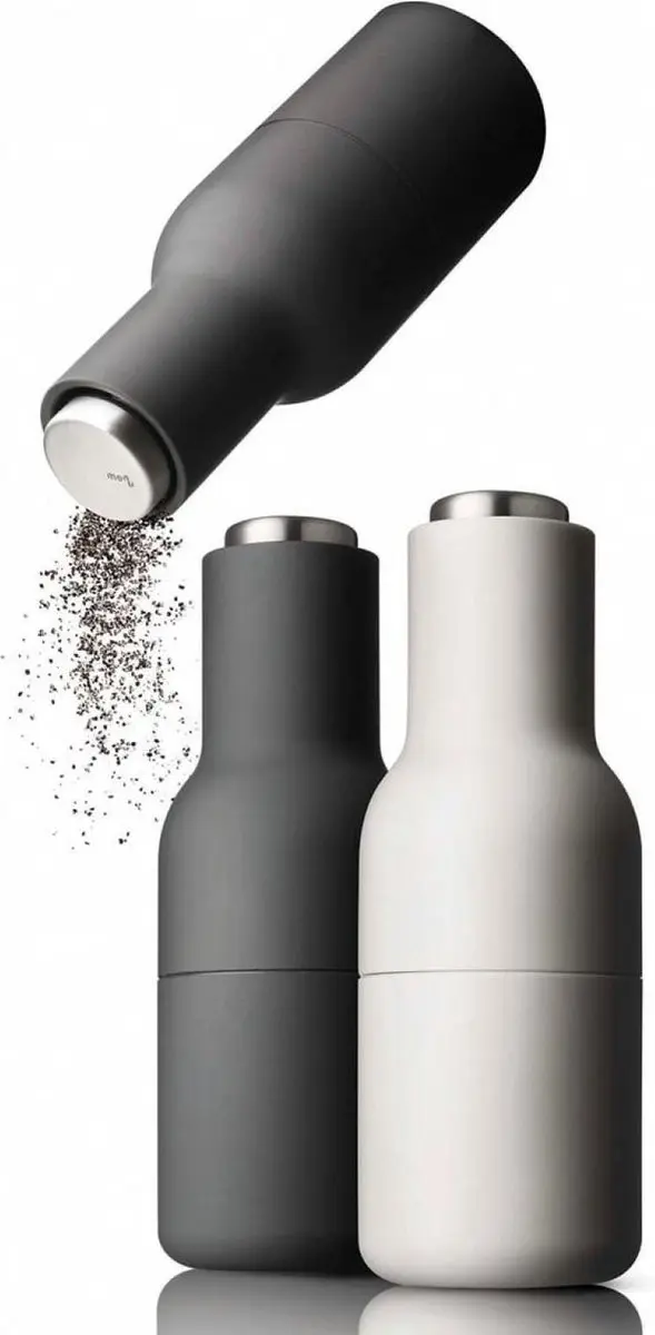Audo Copenhagen Peper- en Zoutmolen Ash/Carbon Staal