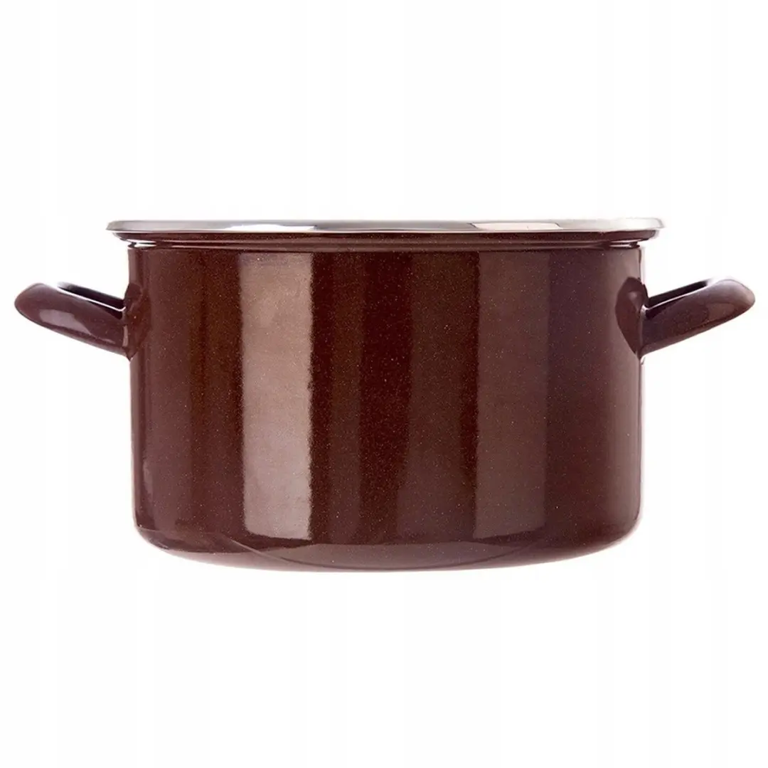Orion Bruine Emaille Pan 20cm - 3L