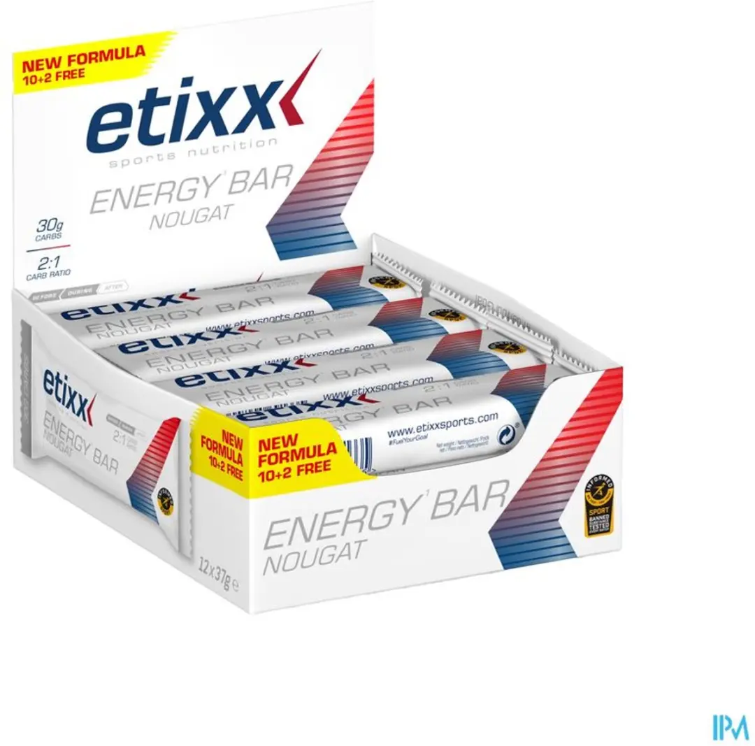Etixx Energy Bar Nougat - 12 Stuks