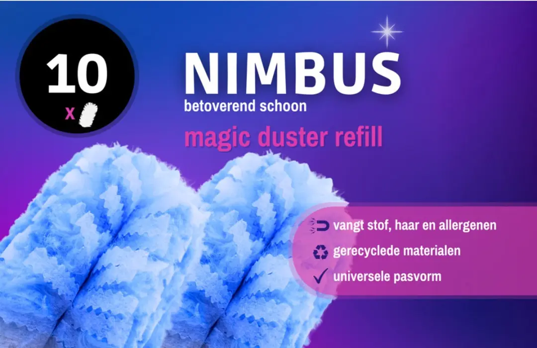 Nimbus Magic Duster Refill - 60 Stuks - Multicolor