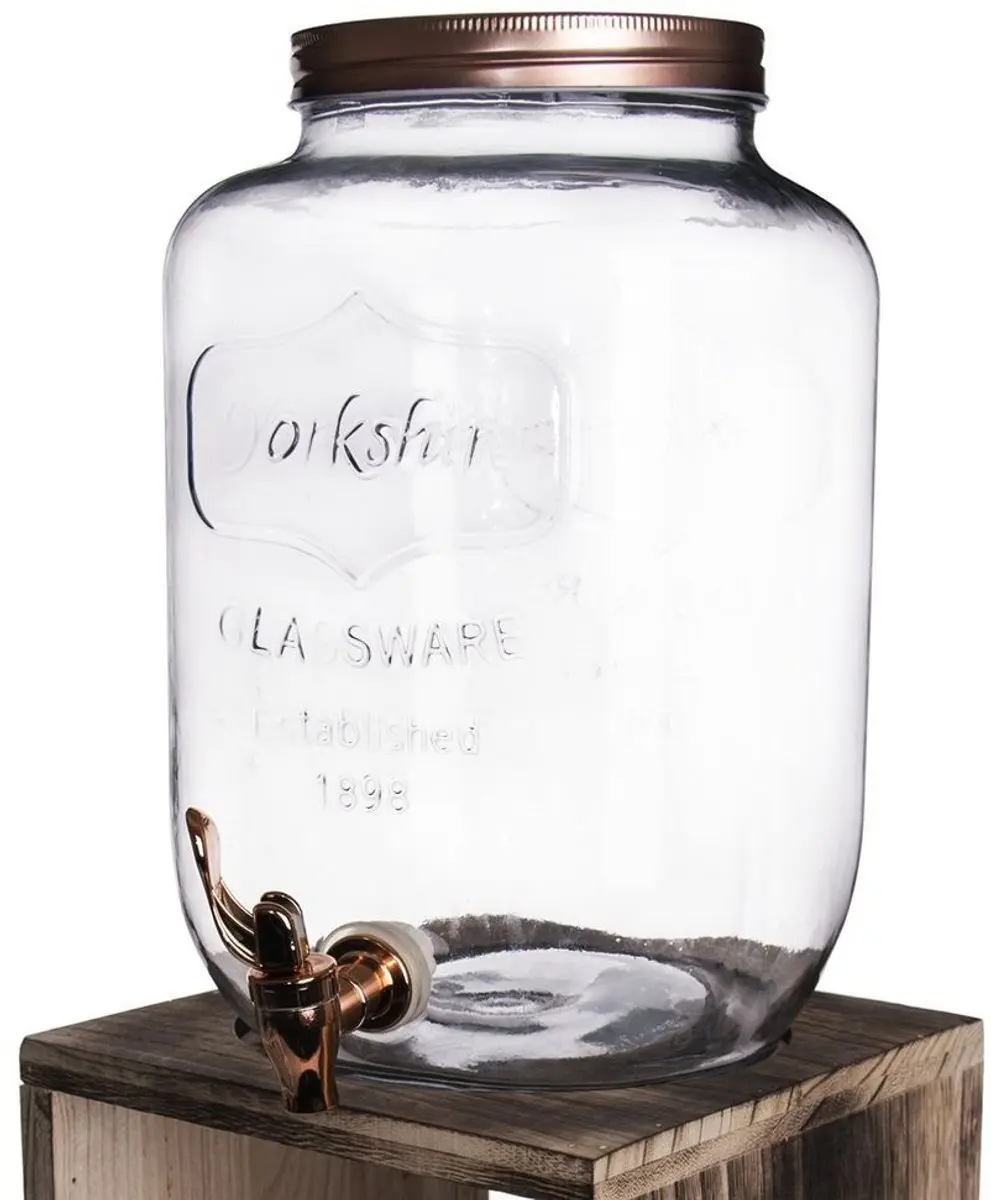 Orion Drankdispenser Glas 8,8L - Koper