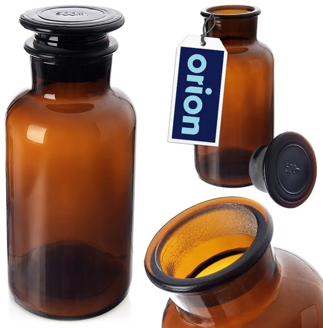 Orion Glazen Voedselcontainer 500ml - Bruin - afbeelding 4 van 6