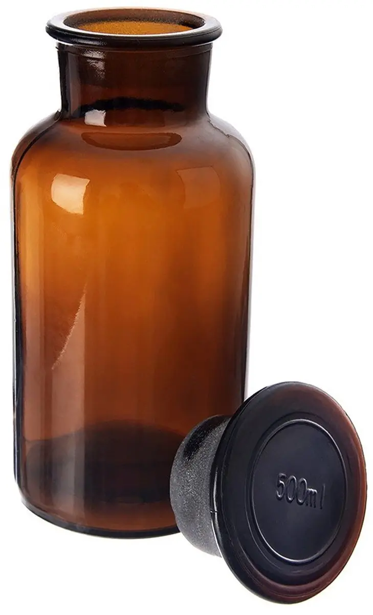 Orion Glazen Voedselcontainer 500ml - Bruin - afbeelding 5 van 6