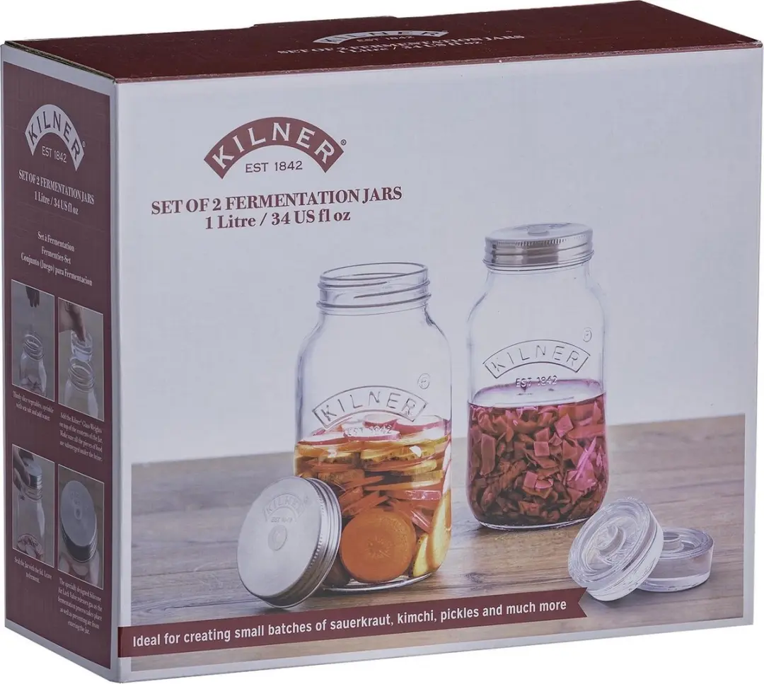 Kilner Fermentatie Set 2x1L RAY-0025-010 - Transparant