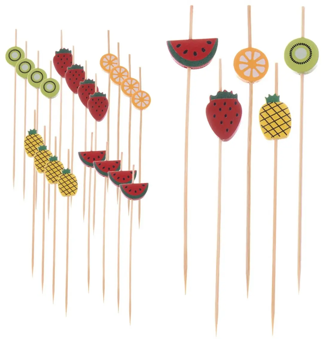 Orion Cocktailprikkers Bamboe Fruit