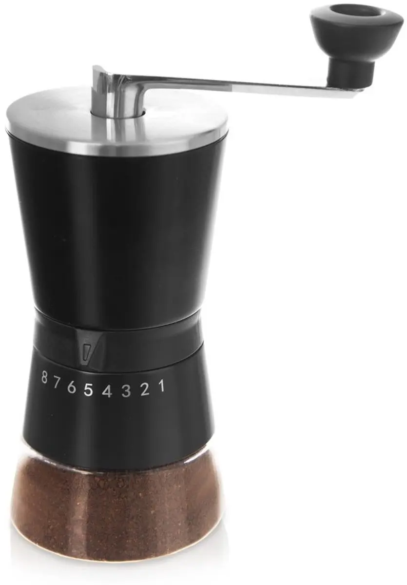 Orion Stalen Koffiemolen Handmatig - 21 cm - Zwart - afbeelding 6 van 6