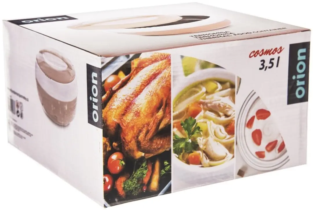 Orion Cosmos Roestvrijstalen Thermosfles 3,5L - Bruin/Wit