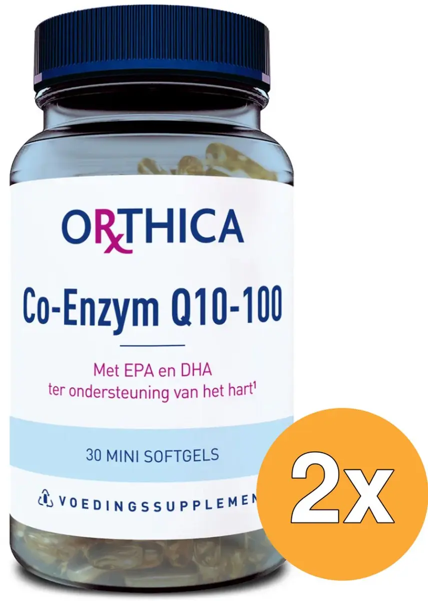 Orthica Co-Enzym Q10-100 - 60 Capsules (2x30)