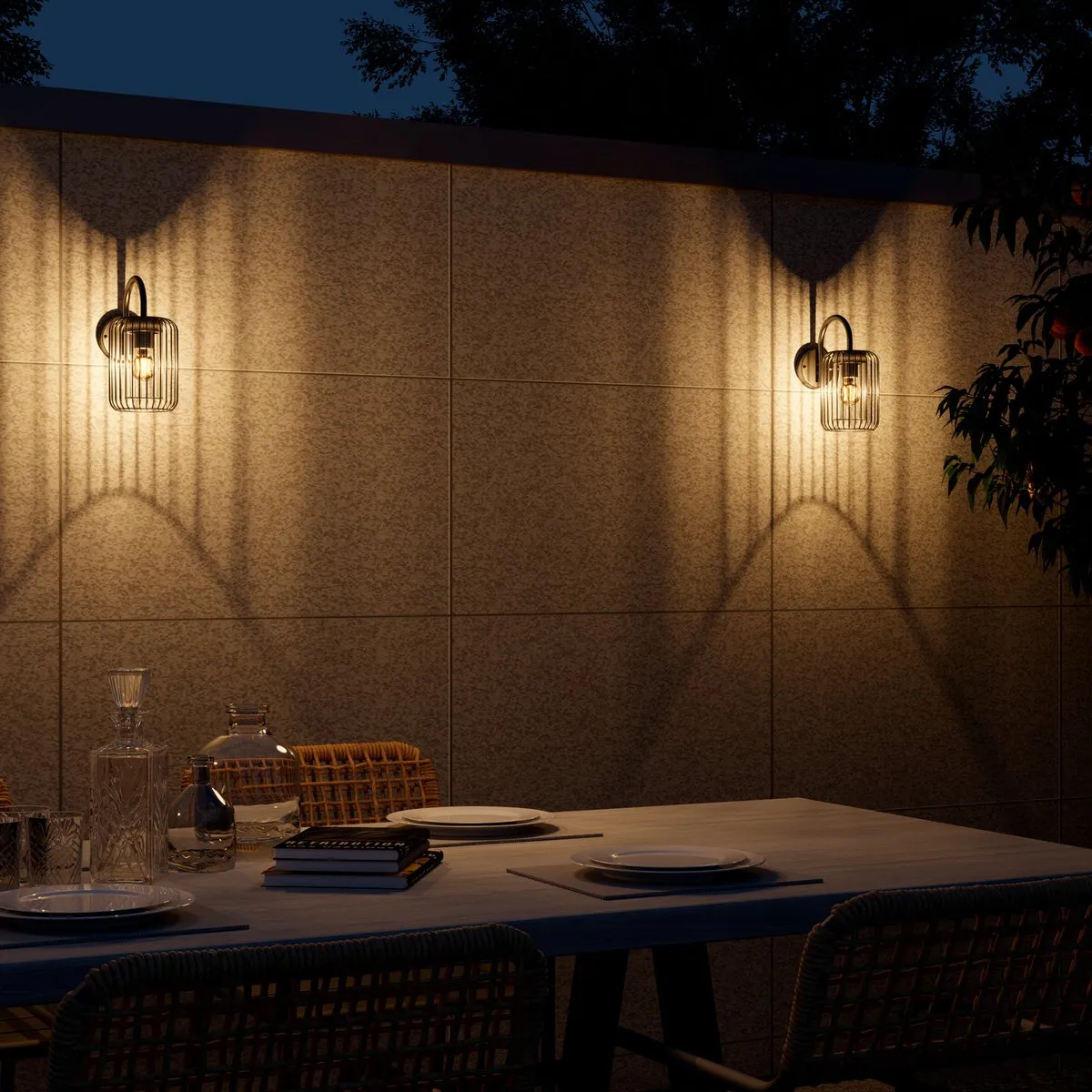 Calex LED Wandlamp Rome E27 3.8W - Zwart