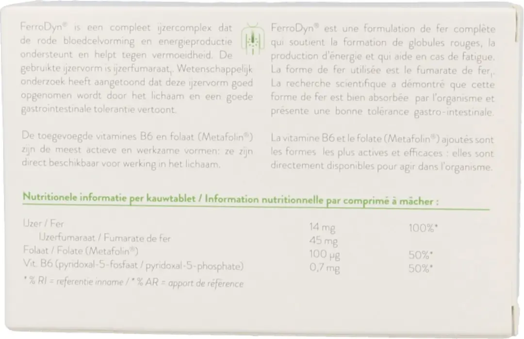 Metagenics FerroDyn Kauwtabletten - 84 Stuks