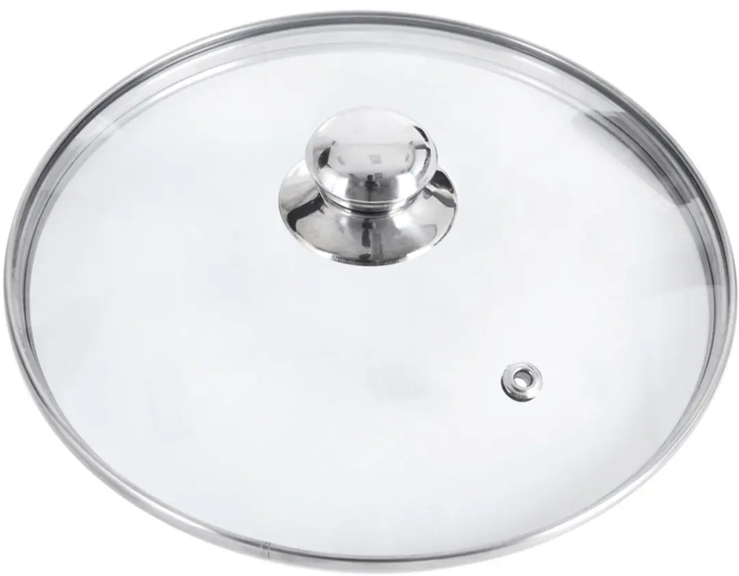 Orion Glazen Deksel 32cm - Hittebestendig - Transparant/Zilver