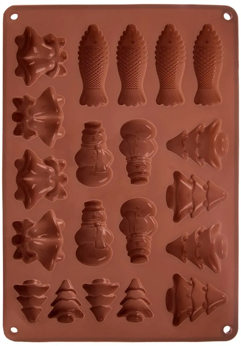Orion Silicone Koekjes- en Pralinevorm 34x24,5cm
