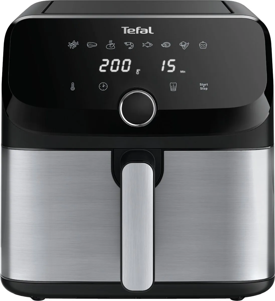 Tefal Easy Fry Mega EY855D Heteluchtfriteuse 7,5L - 2020W - Zwart/Roestvrijstaal