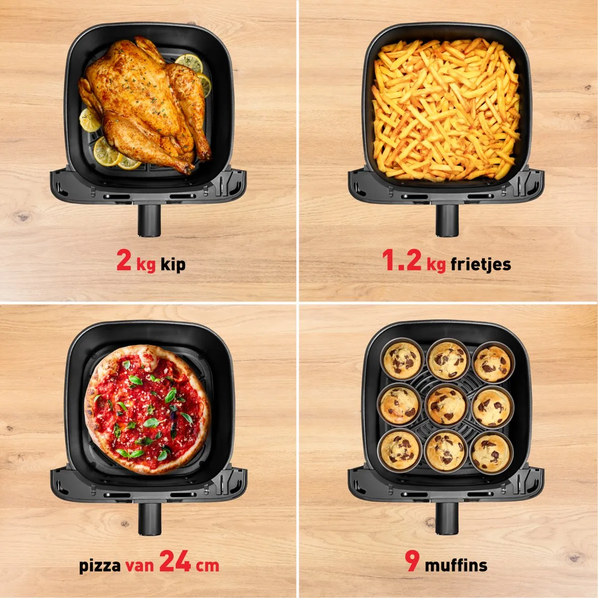 Tefal Easy Fry Mega EY855D Heteluchtfriteuse 7,5L - 2020W - Zwart/Roestvrijstaal
