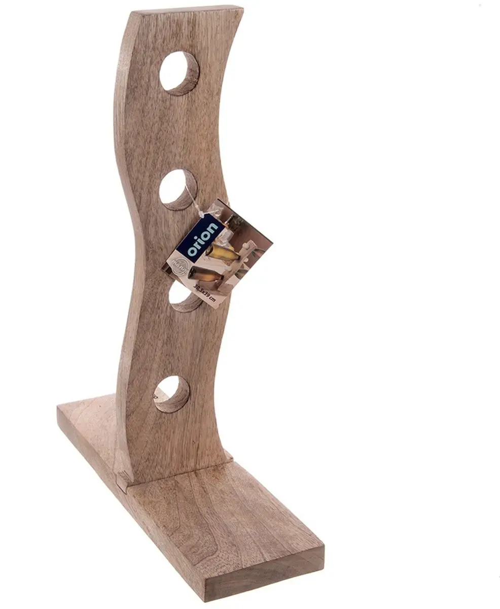 Orion Mango Houten Wijnrek 4 Flessen - 30,5x39,5cm