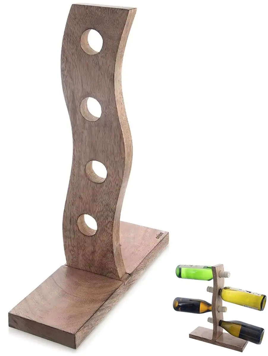 Orion Mango Houten Wijnrek 4 Flessen