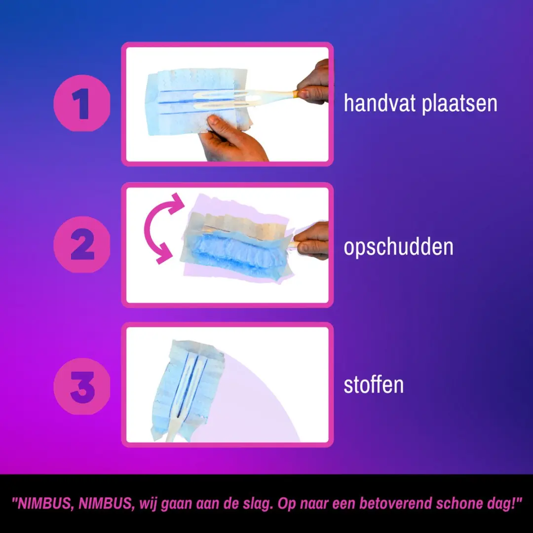 Nimbus Magic Duster Navullingen 10 Stuks - Lichtblauw