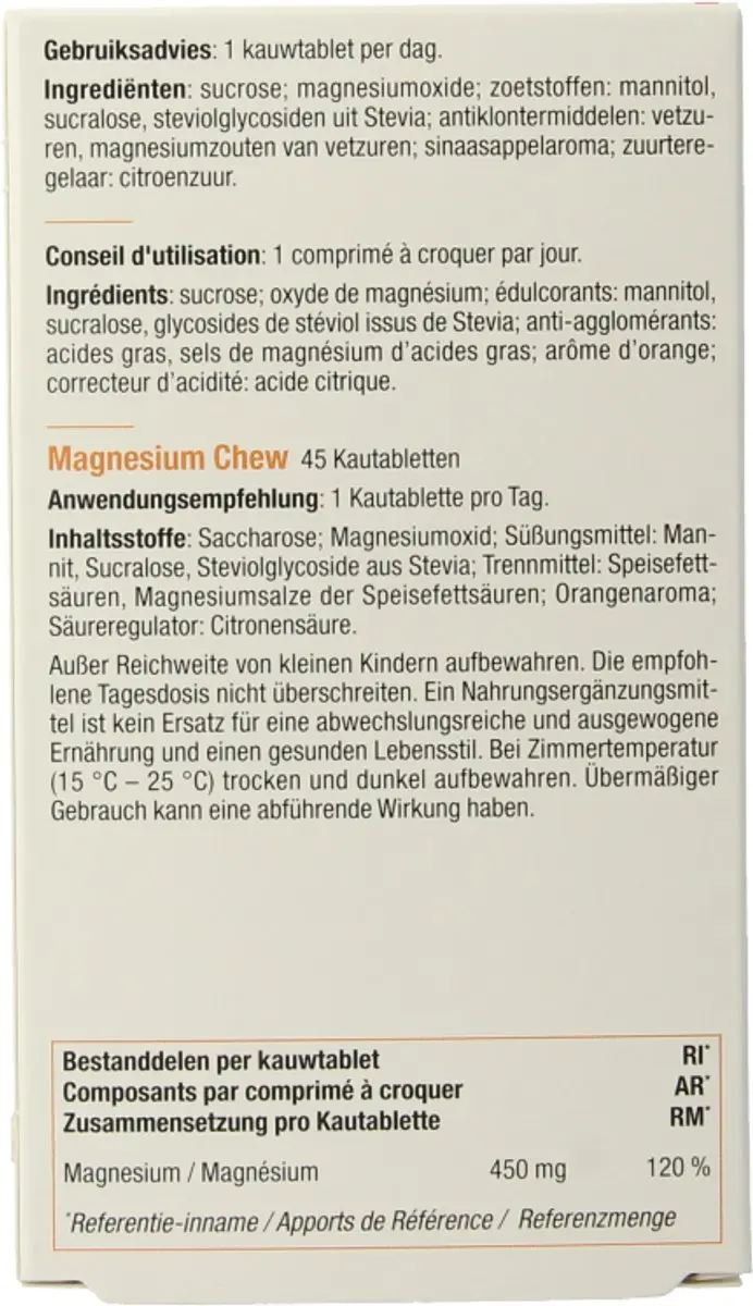 Fytostar Chew Magnesium MAXI Kauwtabletten 45 Stuks