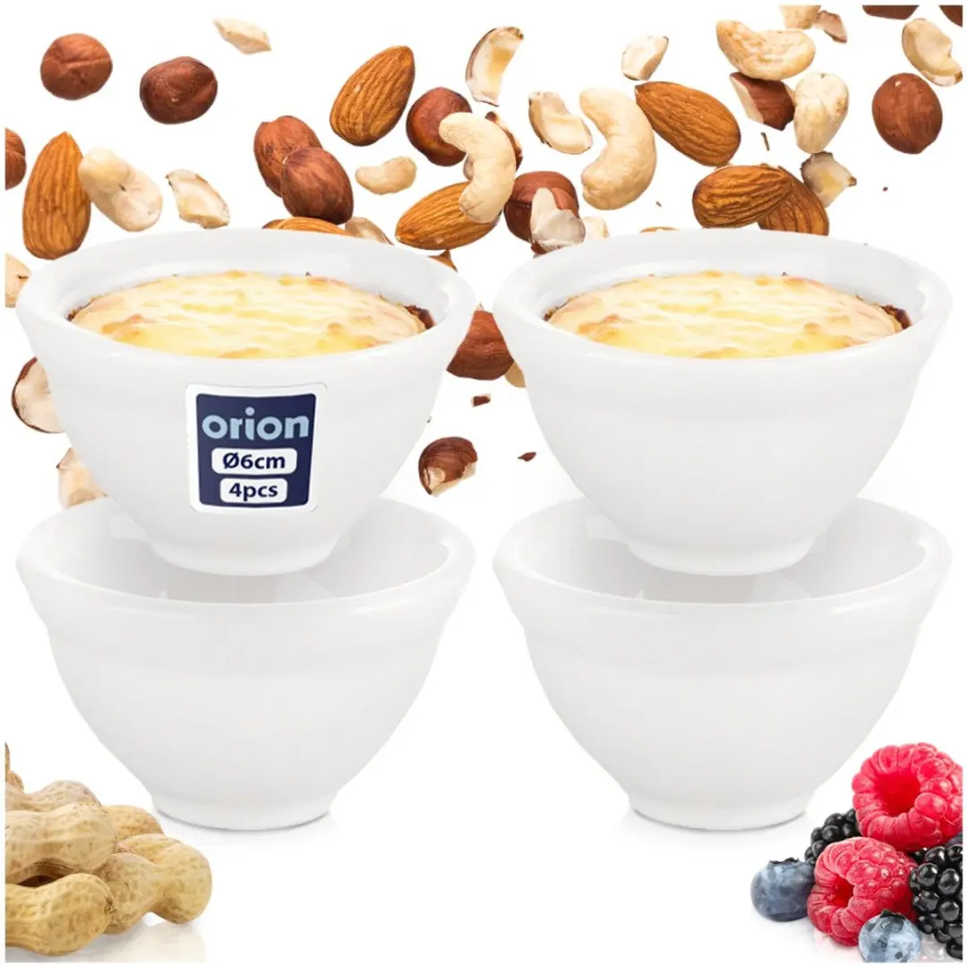 Orion Tableware Series Snackbowls 40ml - 4 Stuks - Wit