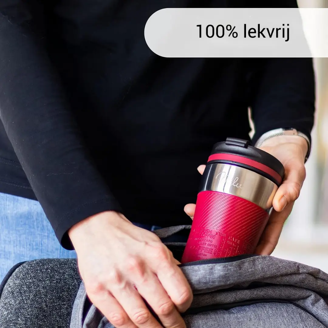Milu Thermosbeker 210ml - Rood - Vaatwasserveilig