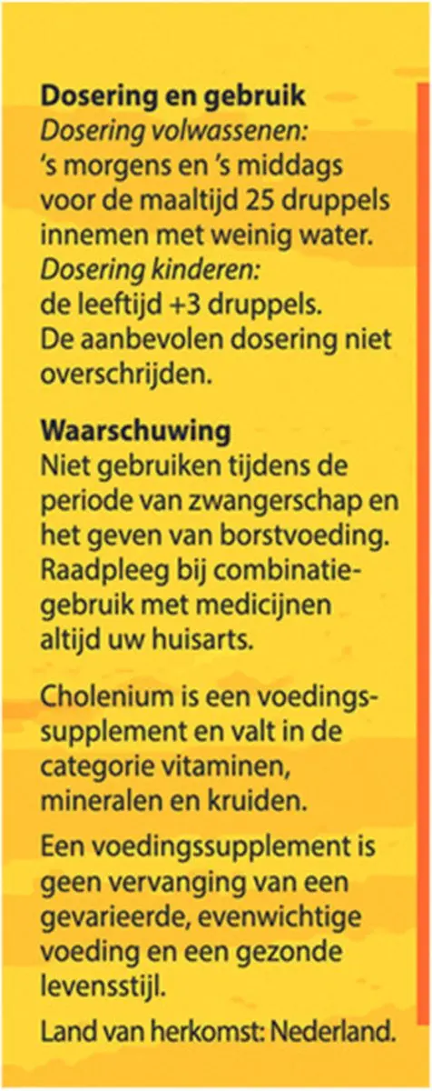 Bloem Cholenium Druppels 50ml