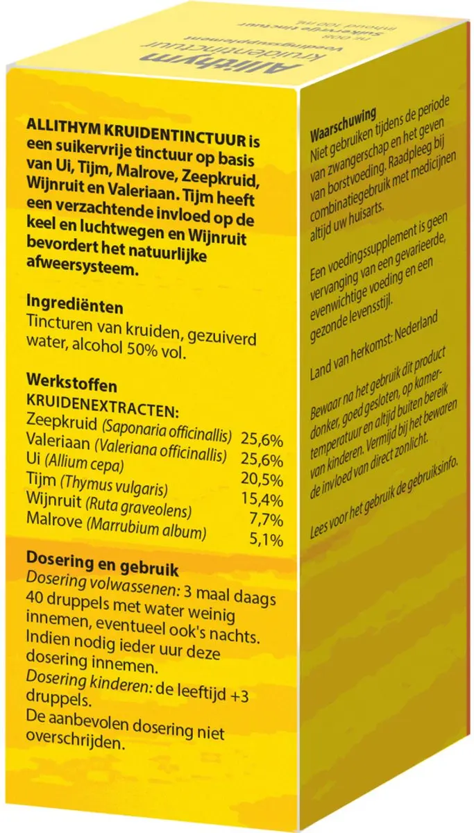 Bloem Allithym Kruidentinctuur 100ml