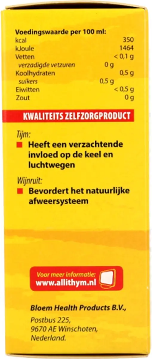 Bloem Allithym Kruidentinctuur 100ml