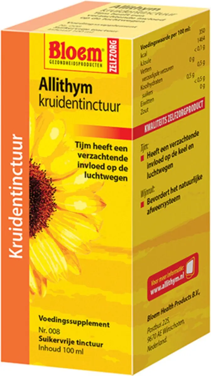 Bloem Allithym Kruidentinctuur 100ml