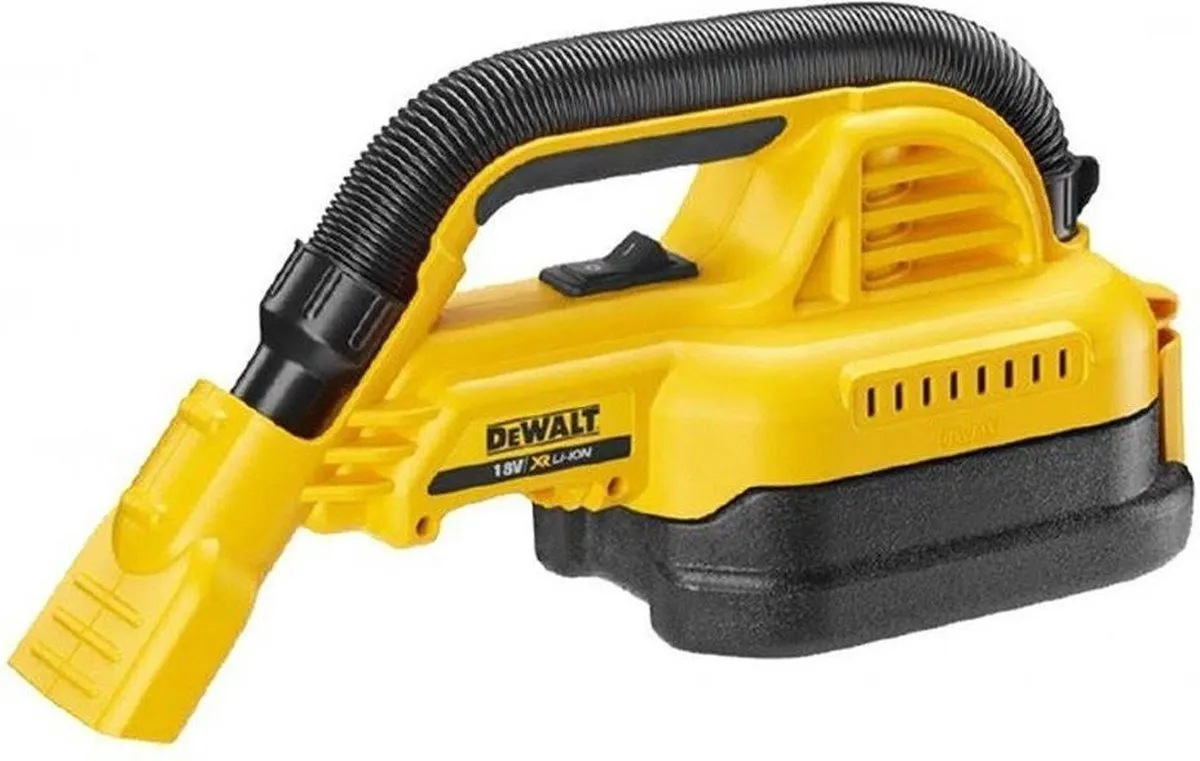 DeWalt DCV517N Accu Stofzuiger 18V - 1400W - 1.9L Zwart/Geel