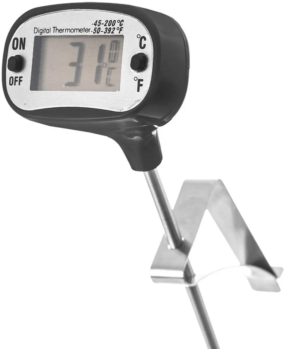 Orion Elektronische Vleesthermometer - Roestvrijstalen Sonde 17cm - Zwart - afbeelding 3 van 6