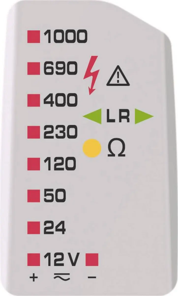 Benning DUSPOL Expert 44050262 Spanningstester AC/DC 1000V - Rood/Zwart