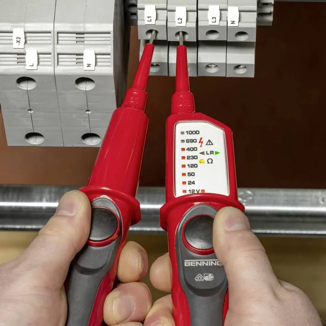 Benning DUSPOL Expert 44050262 Spanningstester AC/DC 1000V - Rood/Zwart