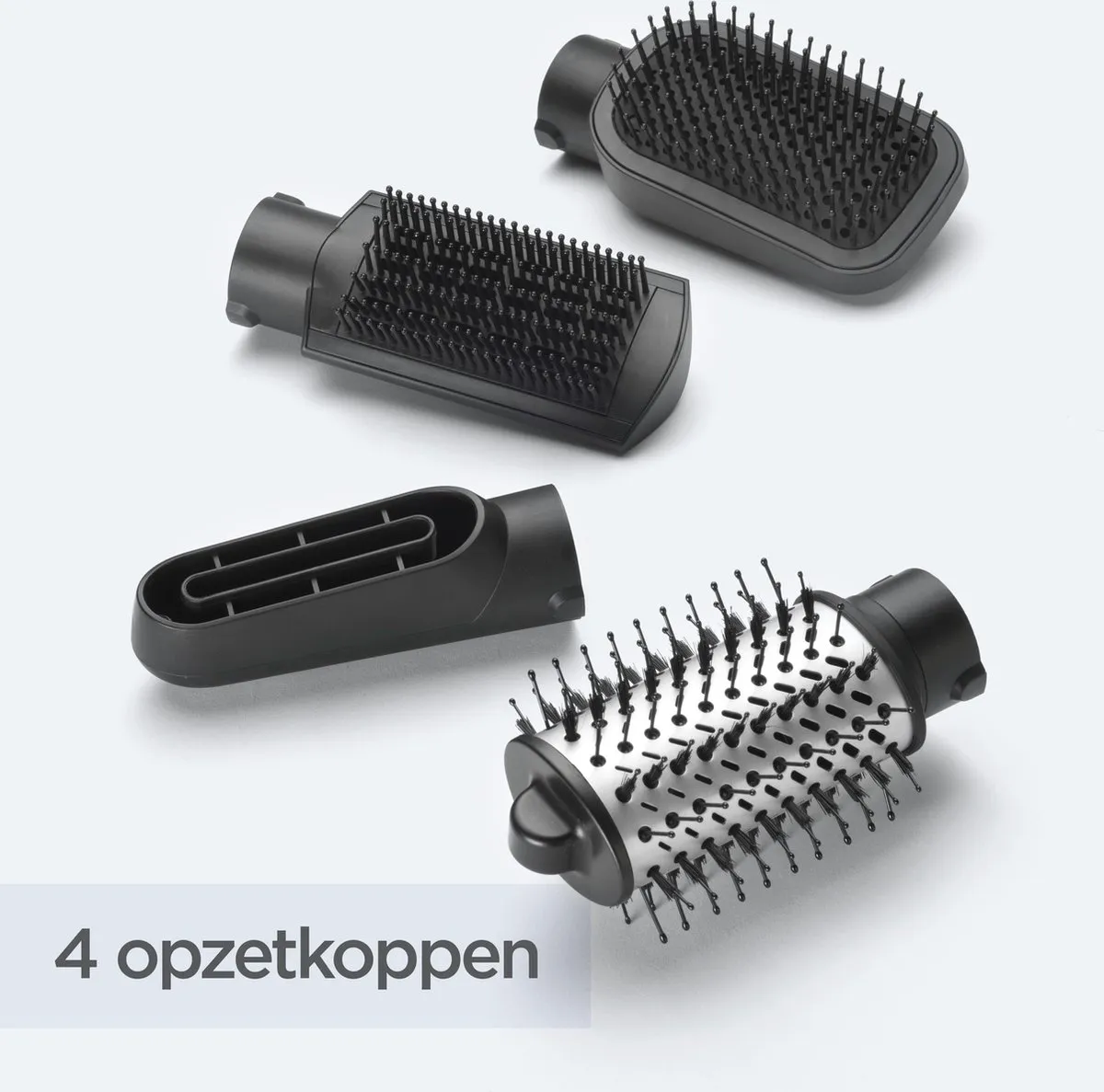 BaByliss Hydro Fusion 4 in 1 Föhnborstel AS774E - 1000W - Dubbel ionisch systeem - Multistyler met 4 opzetkoppen - Coolshot