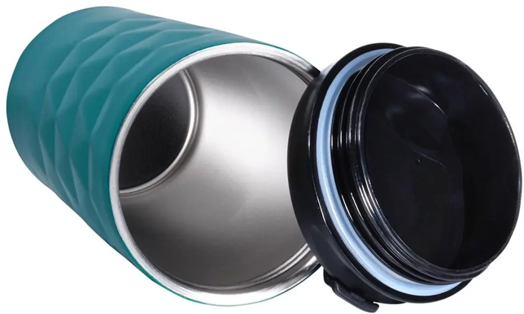 Orion Thermosfles 430ml - Staal - Blauw