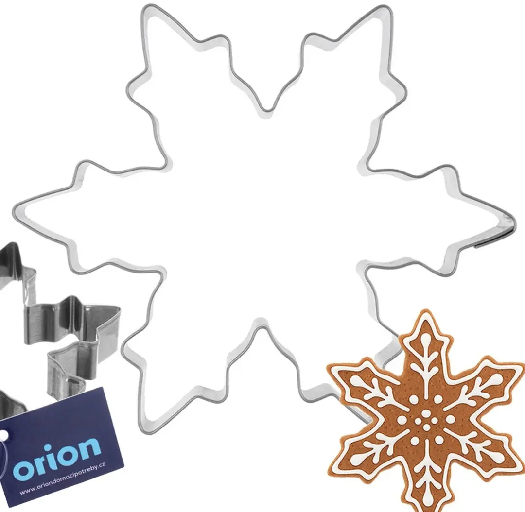 Orion Koekjessnijder Sneeuwvlok 10cm - Zilver