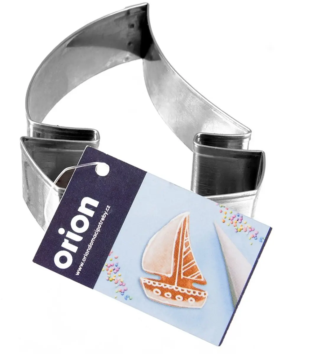 Orion Roestvrijstalen Zeilboot Koekjesuitsteekvorm 8,5cm - Zilver