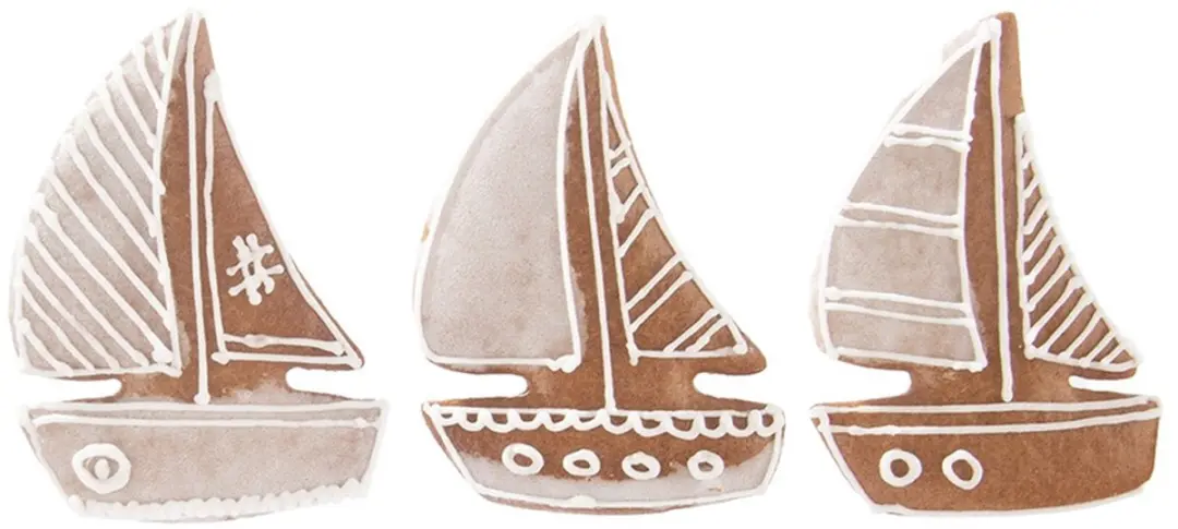 Orion Roestvrijstalen Zeilboot Koekjesuitsteekvorm 8,5cm - Zilver