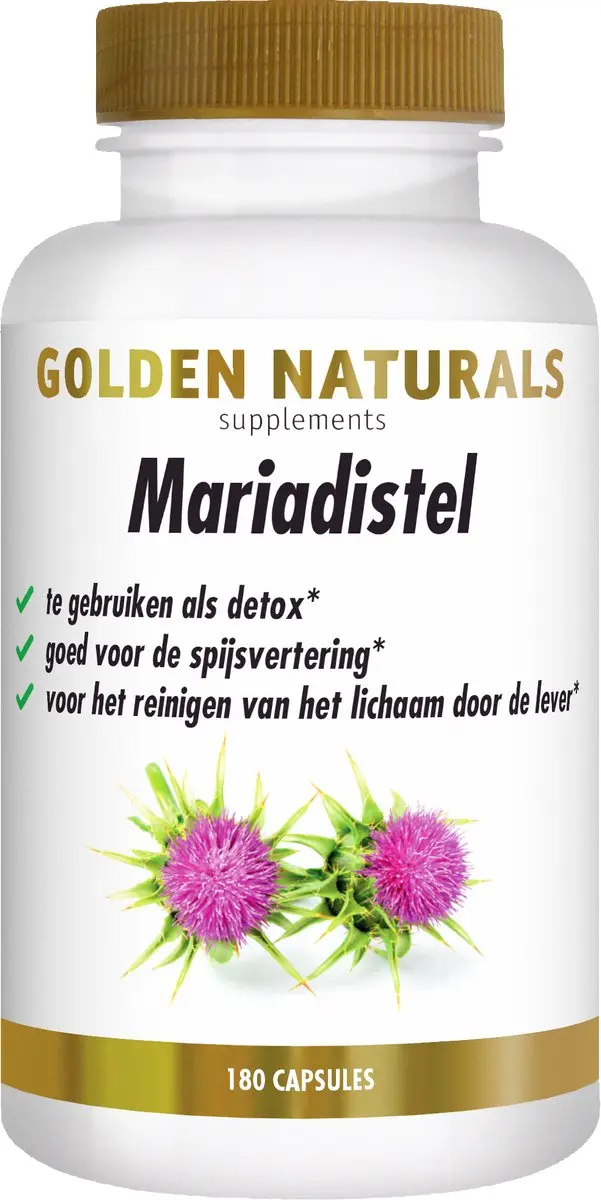 Golden Naturals Mariadistel 180 Vegan Capsules