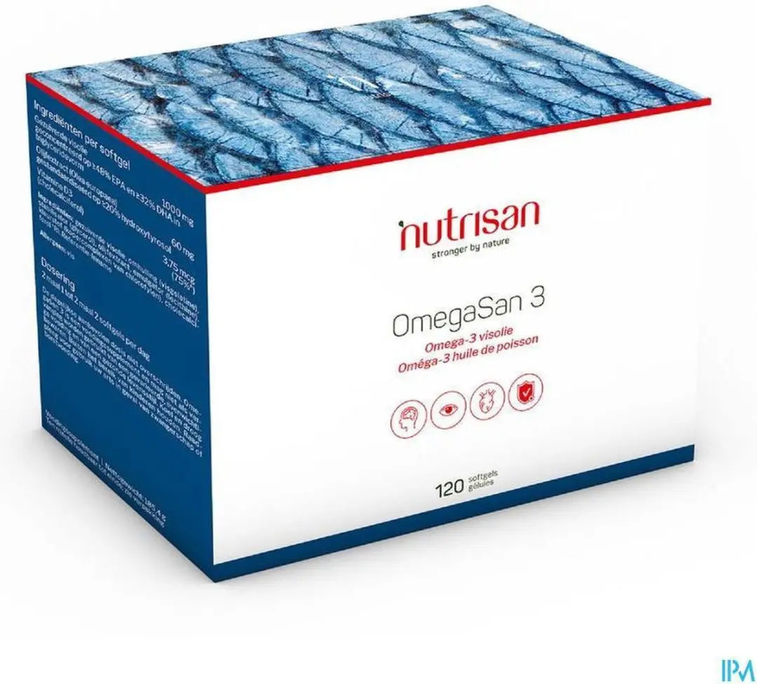 Nutrisan Omegasan 3 Softgels - 120 Stuks