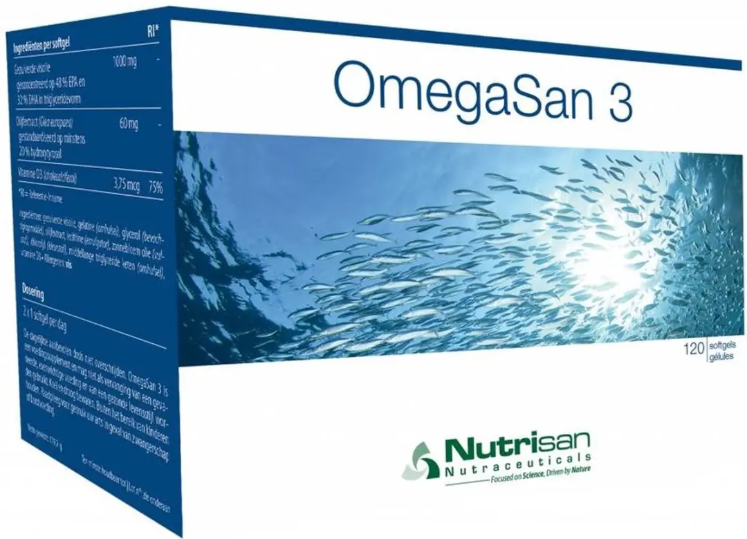 Nutrisan Omegasan 3 Softgels - 120 Stuks