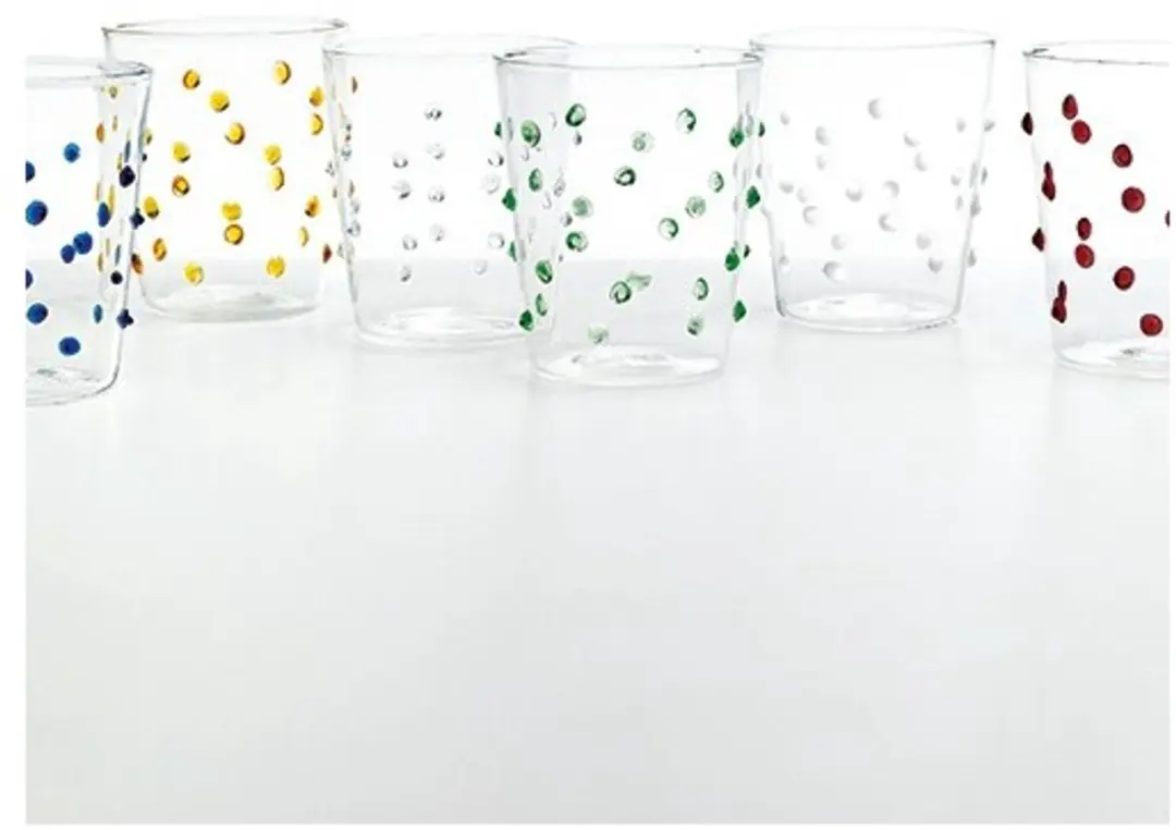 Zafferano Party Waterglazen Roze - 6 Stuks