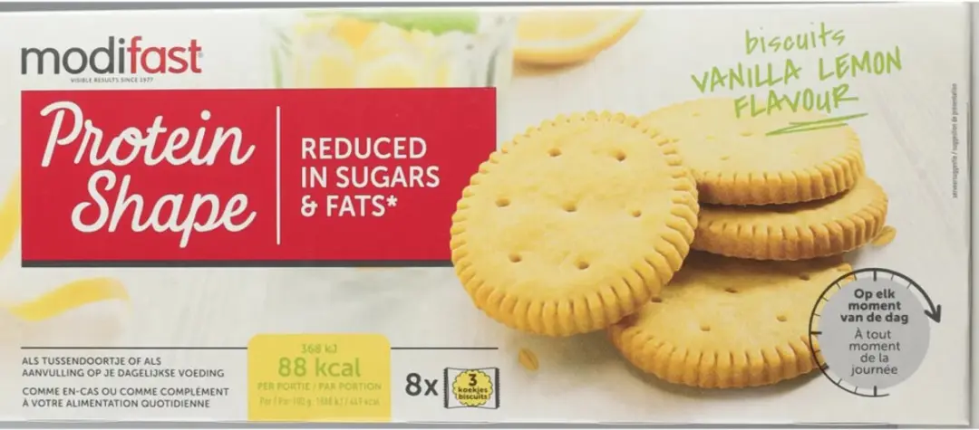 Modifast Protein Shape Koekjes - Vanille Citroen - 12x156g
