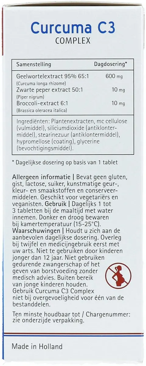 Vitalize Curcuma C3 Complex 60 tabletten
