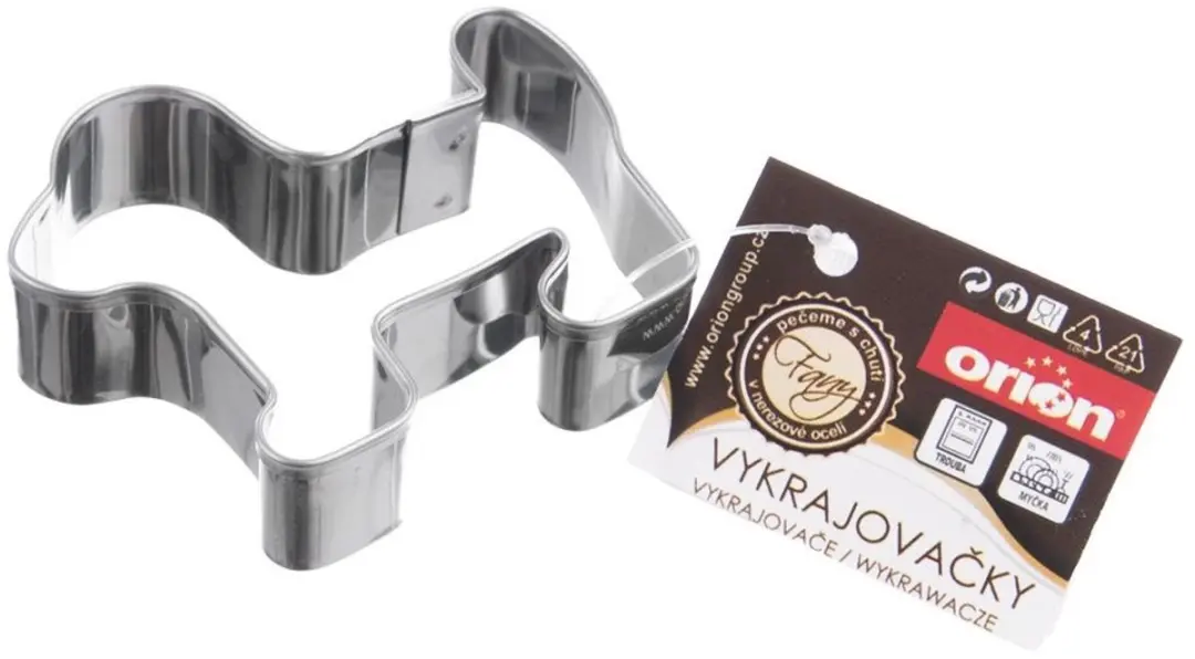 Orion Stalen Koekjesvorm Hond 5,5cm - Zilver