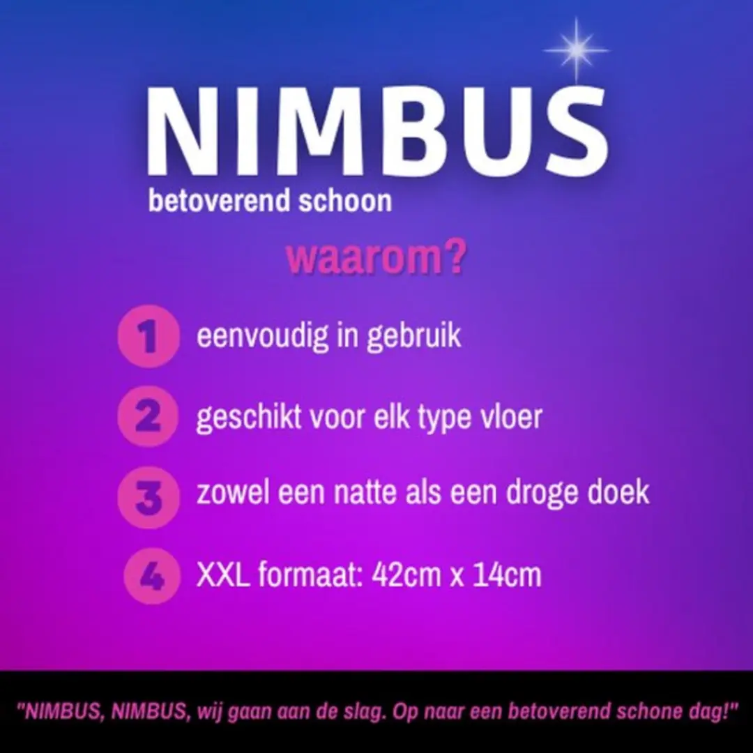 Nimbus Magic Vloerdoekjes Navulling - 20 Stuks (3x6)