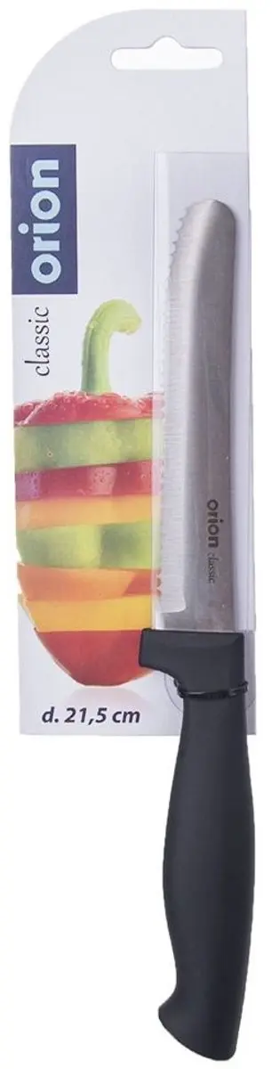 Orion Classic Stalen Mes 21,5cm - Zwart Handvat
