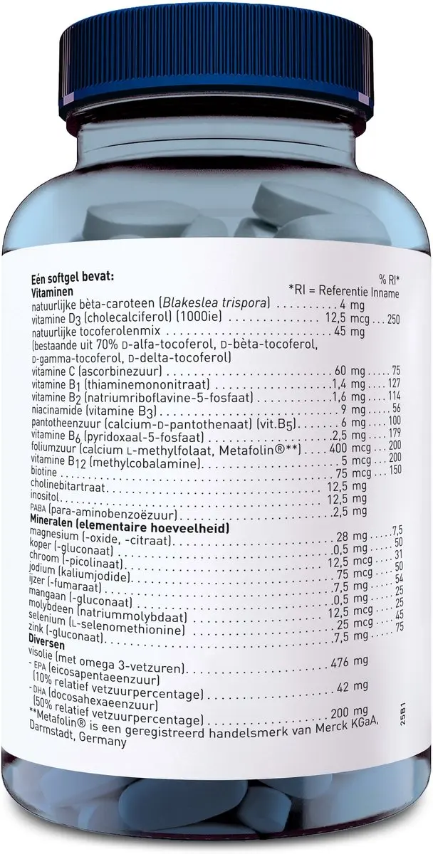 Orthica Multi Prena Fem Multivitamine Zwangerschap 120 Softgels