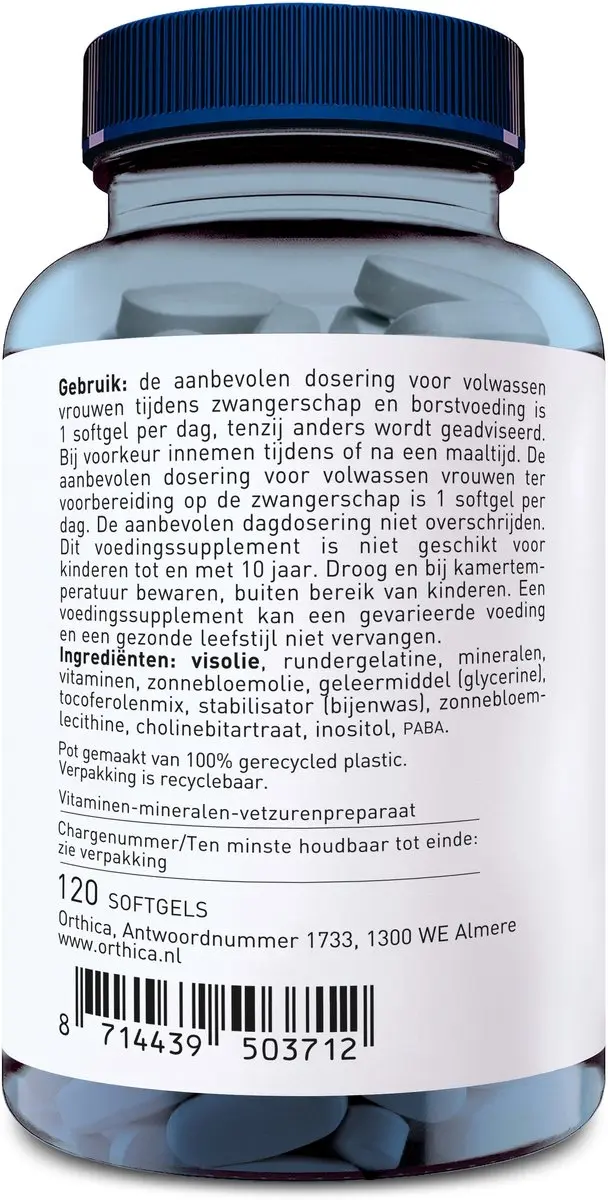 Orthica Multi Prena Fem Multivitamine Zwangerschap 120 Softgels