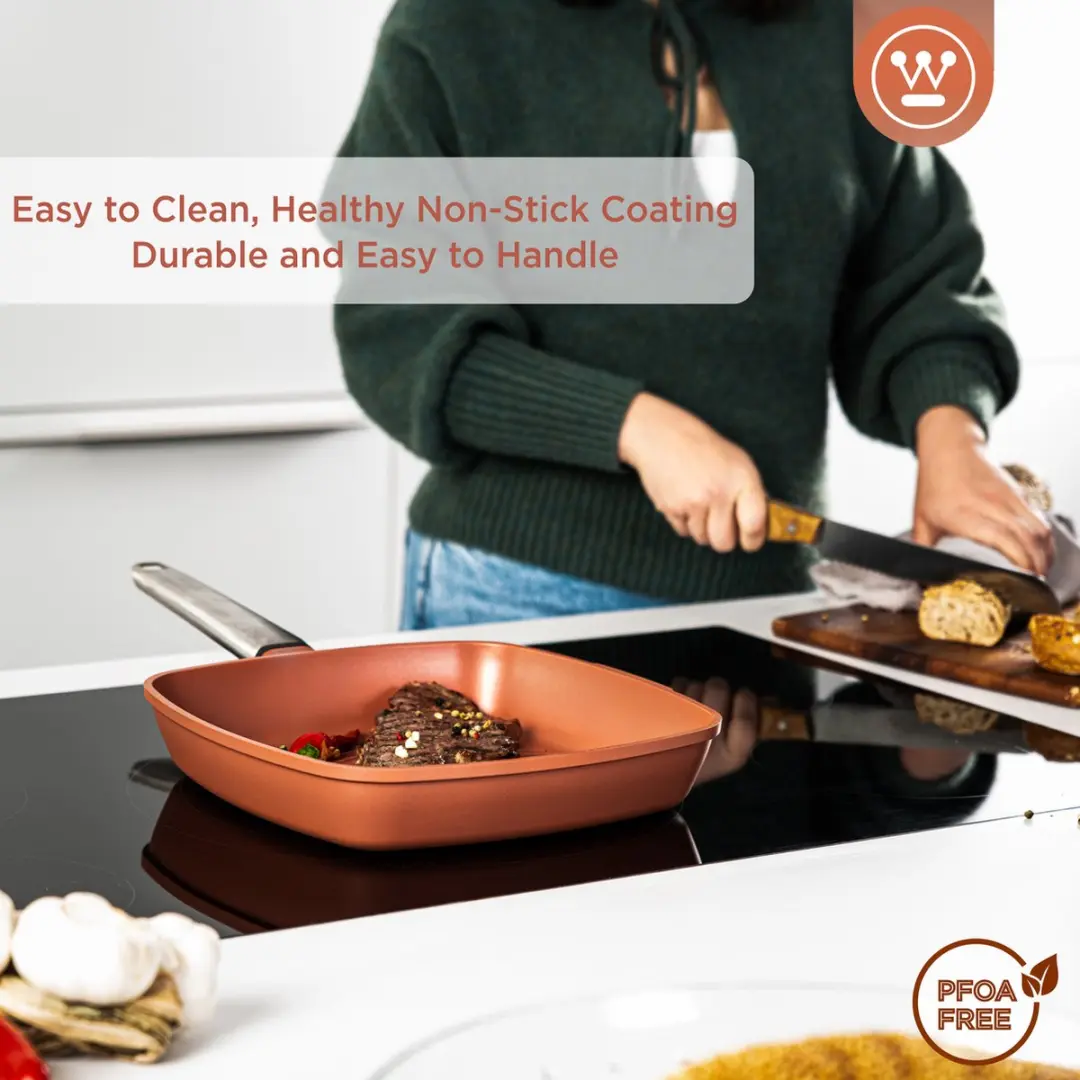 Westinghouse Performance Grillpan Ø28cm - Oranje